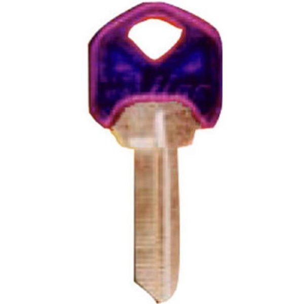 Kaba Kaba KW1-PC-VIOLET Plastic Head Violet Key Blank; Pack of 5 553345